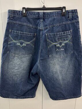 VTG PACO JEANS MENS SHORTS SIZE 38 INSEAM 13.5" EMBROIDERED BACK POCKETS BBAGGY